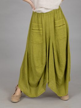 Nagy zsebes len szoknya