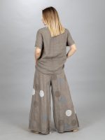 Pöttyös len nadrág