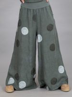 Pöttyös len nadrág