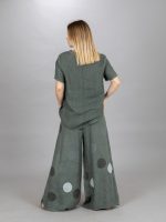 Pöttyös len nadrág