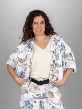 Rózsás vászon kabátka