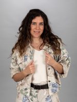 Rózsás vászon kabátka