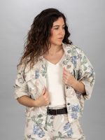 Rózsás vászon kabátka