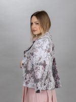 Virágmintás szövet kiskabát