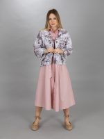 Virágmintás szövet kiskabát