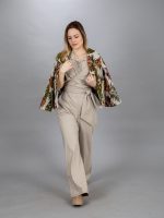 Levél mintás szövet kiskabát