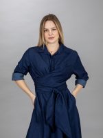 Átkötős farmer ruha