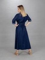 Átkötős farmer ruha