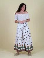 Gumis nyakú viszkóz felső