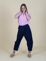 Kockás virág mintás ing