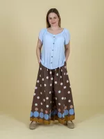 Gumis nyakú viszkóz felső